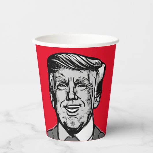 DONALD TRUMP PAPIEREN BEKERS (Voorkant)
