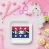 Donald Trump Papieren Bordje (Feest)