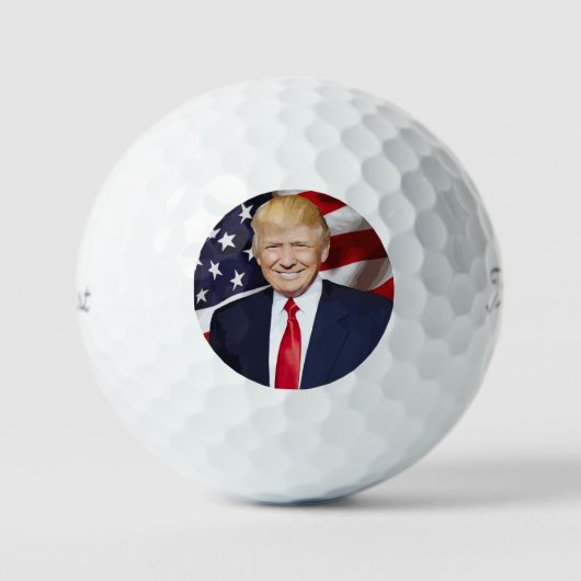 DONALD TRUMP PATRIOTISCHE GOLF BALLEN VOOR DAD (Voorkant)