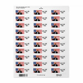 DONALD TRUMP patriottic Return Address Labels (Full Sheet)