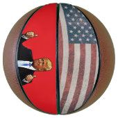 DONALD TRUMP PATRIOTTISCH basketbal (Verticaal)