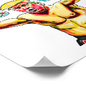 Donald Trump Patriottisch Boksportret President Poster (Hoek)