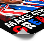 Donald Trump Patriottisch Vuurwerk Maak 4 juli G Poster (Hoek)