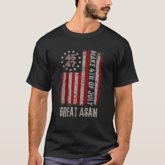 Donald Trump Patriottisch Vuurwerk Maak 4 juli G T-shirt