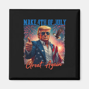 Donald Trump Patriottisch Vuurwerk Maakt 4 juli G Magneet