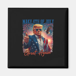 Donald Trump Patriottisch Vuurwerk Maakt 4 juli Vu Magneet