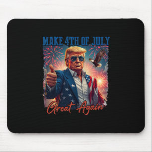 Donald Trump Patriottisch Vuurwerk Maakt 4 juli Vu Muismat