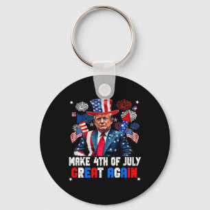 Donald Trump Patriottisch Vuurwerk Maakt 4 juli Vu Sleutelhanger