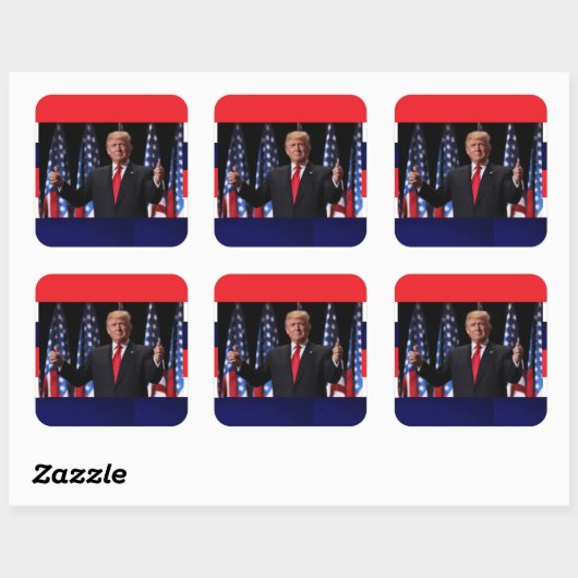 Donald Trump Patriottische Sticker (Vel)