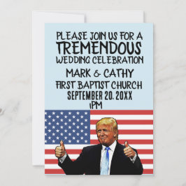 DONALD TRUMP PERSONALIZED WEDDING INVITATIONS KAART