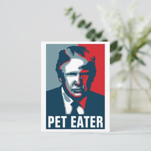 Donald Trump PET EATER Briefkaart (Staand voorkant)