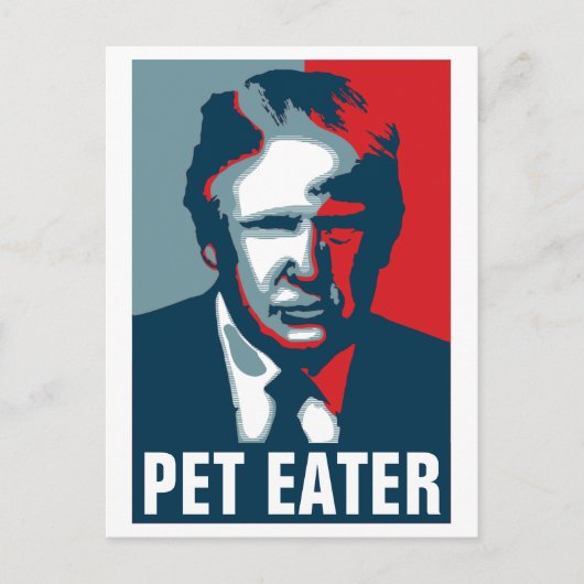 Donald Trump PET EATER Briefkaart (Voorkant)