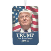 Donald Trump Photo American Flag - President 2020 Luchtverfrisser (Achterkant)