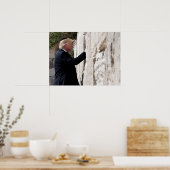 Donald Trump Places neemt nota van Westerne wand Poster (Keuken)