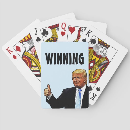 DONALD TRUMP PLAYS, WINNING POKERKAARTEN (Achterkant)