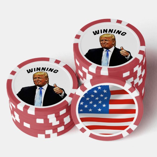 DONALD TRUMP POKER CHIPS WINNEN (Opstapeling)
