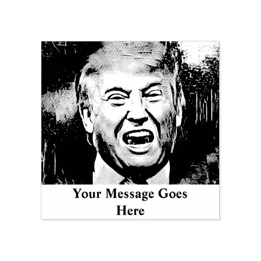 Donald Trump Politics Custom Stamp Rubberstempel (Afrduk)