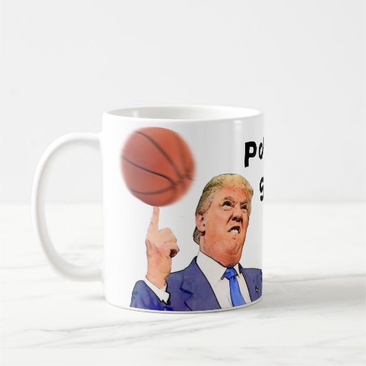Donald Trump Politieke Satire mok | Basketball bek (Links)