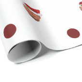 Donald Trump Polka Dot kerstpapier Cadeaupapier (Rol Hoek)