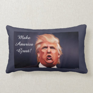 Donald Trump Polyester Lumbar Pillow 13 x 21 inch Kussen