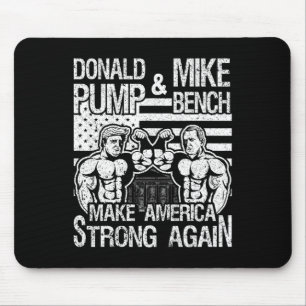 Donald Trump Pomp Mike Pence Bank Druk Bodybuild Muismat