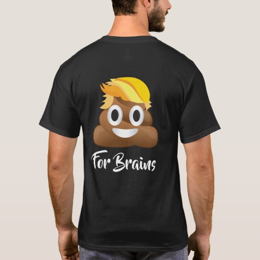 Donald Trump Poop Emoji t-shirt (Achterkant)