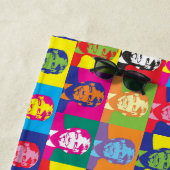 DONALD TRUMP POP ART BEACH TOWELY STRANDLAKEN (In situ)