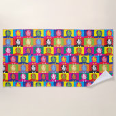 DONALD TRUMP POP ART BEACH TOWELY STRANDLAKEN (Voorkant)