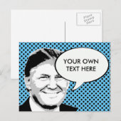Donald Trump Pop Art Briefkaart (Voorkant / Achterkant)