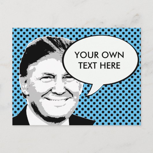 Donald Trump Pop Art Briefkaart (Voorkant)