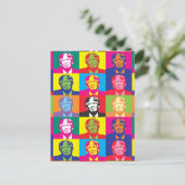 Donald Trump Pop Art Briefkaart (Staand voorkant)