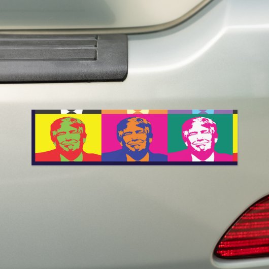 Donald Trump Pop Art Bumpersticker (Op auto)