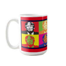 Donald Trump Pop Art Classic White Mok