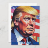Donald Trump Pop Art Feestdagenkaart (Voorkant / Achterkant)