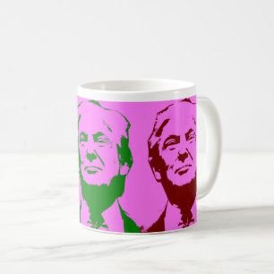 Donald Trump Pop Art Retro Psychedelic Color Koffiemok