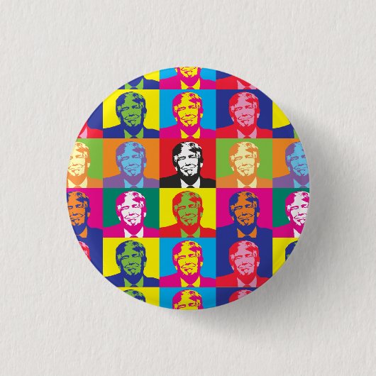 Donald Trump Pop Art Ronde Pin-Back Button (Voorkant)