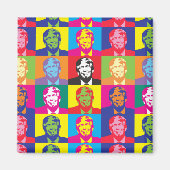 Donald Trump Pop Art Square Magnet (Voorkant)