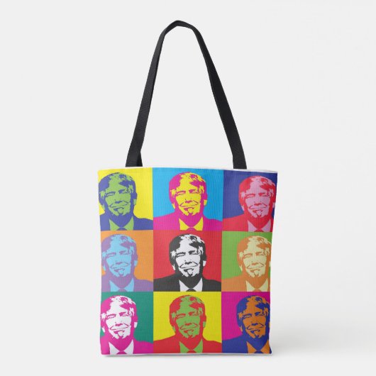 DONALD TRUMP POP ART TAS PURSE BAG (Achterkant)