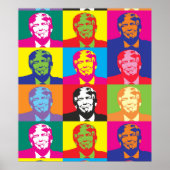 Donald Trump Pop Art Value Poster Paper (Voorkant)