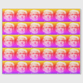 DONALD TRUMP POP ART WRAPPING PAPIER (Vlak)
