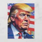 Donald Trump Pop Kunst Briefkaart (Voorkant)