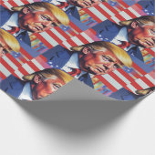 Donald Trump Pop Kunst Cadeaupapier (Hoek)