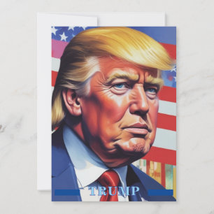 Donald Trump Pop Kunst Feestdagenkaart