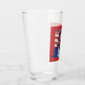 Donald Trump Pop Kunst Glas (Rechts)