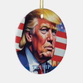 Donald Trump Pop Kunst Keramisch Ornament (Rechts)