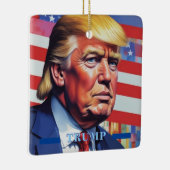 Donald Trump Pop Kunst Keramisch Ornament (Rechts)