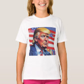 Donald Trump Pop Kunst T-shirt (Voorkant)