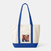 Donald Trump Pop Kunst Tote Bag (Achterkant)