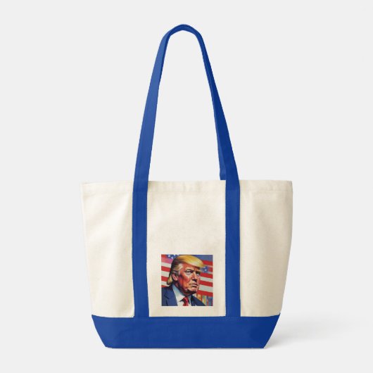 Donald Trump Pop Kunst Tote Bag (Achterkant)