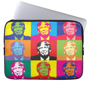 DONALD TRUMP POPART LAPTOP-SLAGEN LAPTOP SLEEVE